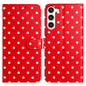 Small Dots Pattern Vegan Leather Phone Case, For Samsung Galaxy S23 FE 5G, For Samsung Galaxy S23 Ultra 5G, For Samsung Galaxy S23+ 5G, For Samsung Galaxy S23 5G, For Samsung Galaxy S20 FE, For Samsung Galaxy S22 Ultra 5G, For Samsung Galaxy S22+ 5G   ...