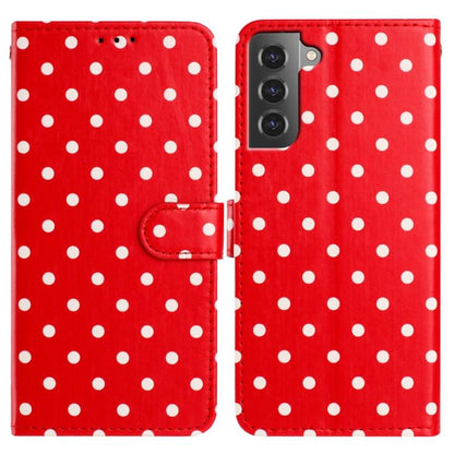 Small Dots Pattern Vegan Leather Phone Case, For Samsung Galaxy S21 FE 5G, For Samsung Galaxy S21 5G, For Samsung Galaxy S21+ 5G, For Samsung Galaxy S21 Ultra 5G, For Samsung Galaxy Note20 Ultra, For Samsung Galaxy Note20, For Samsung Galaxy S20 Ultra ...