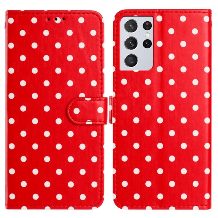 Small Dots Pattern Vegan Leather Phone Case, For Samsung Galaxy S21 FE 5G, For Samsung Galaxy S21 5G, For Samsung Galaxy S21+ 5G, For Samsung Galaxy S21 Ultra 5G, For Samsung Galaxy Note20 Ultra, For Samsung Galaxy Note20, For Samsung Galaxy S20 Ultra ...