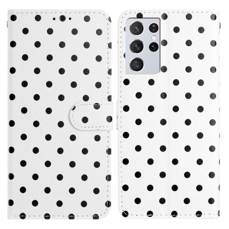 Small Dots Pattern Vegan Leather Phone Case, For Samsung Galaxy S21 FE 5G, For Samsung Galaxy S21 5G, For Samsung Galaxy S21+ 5G, For Samsung Galaxy S21 Ultra 5G, For Samsung Galaxy Note20 Ultra, For Samsung Galaxy Note20, For Samsung Galaxy S20 Ultra ...
