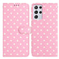 Small Dots Pattern Vegan Leather Phone Case, For Samsung Galaxy S21 FE 5G, For Samsung Galaxy S21 5G, For Samsung Galaxy S21+ 5G, For Samsung Galaxy S21 Ultra 5G, For Samsung Galaxy Note20 Ultra, For Samsung Galaxy Note20, For Samsung Galaxy S20 Ultra ...