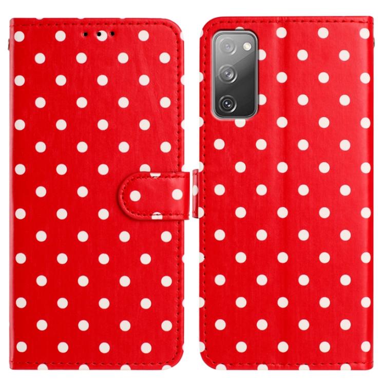Small Dots Pattern Vegan Leather Phone Case, For Samsung Galaxy S23 FE 5G, For Samsung Galaxy S23 Ultra 5G, For Samsung Galaxy S23+ 5G, For Samsung Galaxy S23 5G, For Samsung Galaxy S20 FE, For Samsung Galaxy S22 Ultra 5G, For Samsung Galaxy S22+ 5G   ...