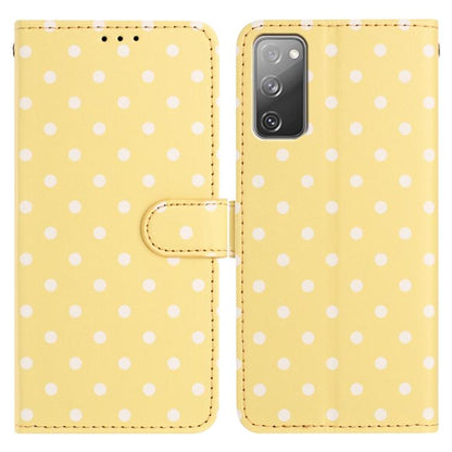 Small Dots Pattern Vegan Leather Phone Case, For Samsung Galaxy S23 FE 5G, For Samsung Galaxy S23 Ultra 5G, For Samsung Galaxy S23+ 5G, For Samsung Galaxy S23 5G, For Samsung Galaxy S20 FE, For Samsung Galaxy S22 Ultra 5G, For Samsung Galaxy S22+ 5G   ...
