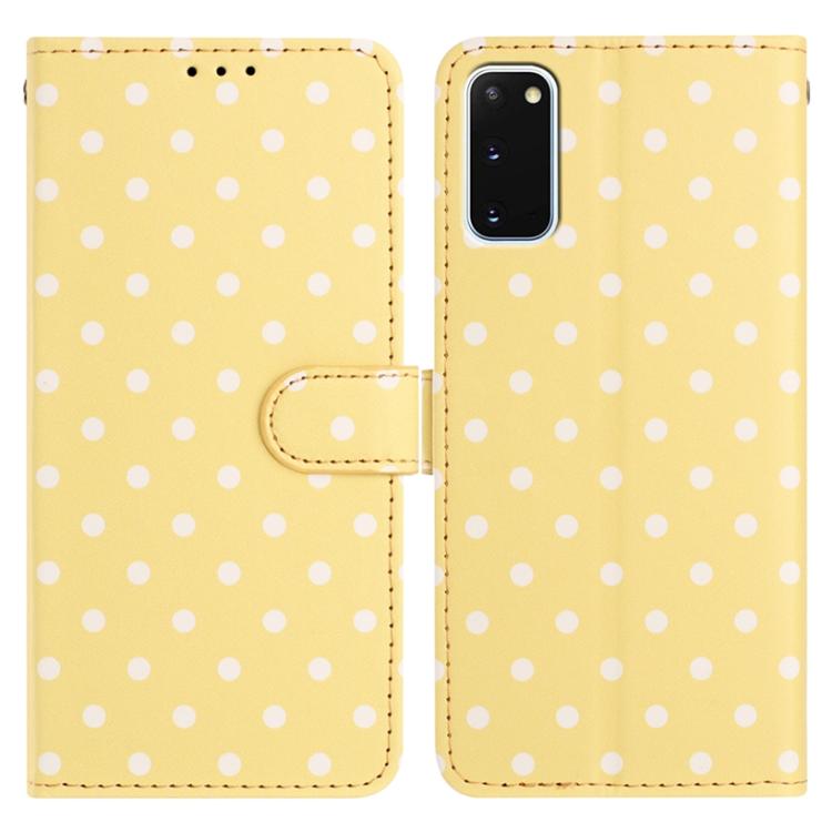 Small Dots Pattern Vegan Leather Phone Case, For Samsung Galaxy S21 FE 5G, For Samsung Galaxy S21 5G, For Samsung Galaxy S21+ 5G, For Samsung Galaxy S21 Ultra 5G, For Samsung Galaxy Note20 Ultra, For Samsung Galaxy Note20, For Samsung Galaxy S20 Ultra ...