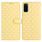 Small Dots Pattern Vegan Leather Phone Case, For Samsung Galaxy S21 FE 5G, For Samsung Galaxy S21 5G, For Samsung Galaxy S21+ 5G, For Samsung Galaxy S21 Ultra 5G, For Samsung Galaxy Note20 Ultra, For Samsung Galaxy Note20, For Samsung Galaxy S20 Ultra ...
