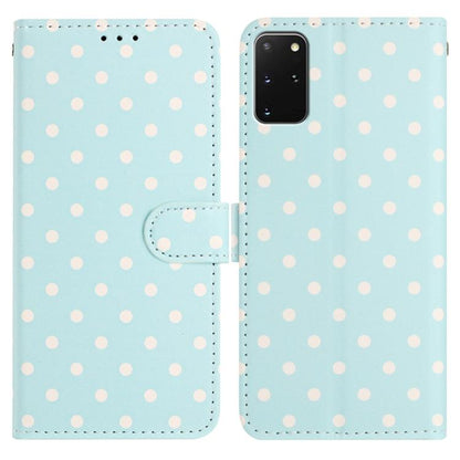 Small Dots Pattern Vegan Leather Phone Case, For Samsung Galaxy S20+