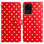 Small Dots Pattern Vegan Leather Phone Case, For Samsung Galaxy S21 FE 5G, For Samsung Galaxy S21 5G, For Samsung Galaxy S21+ 5G, For Samsung Galaxy S21 Ultra 5G, For Samsung Galaxy Note20 Ultra, For Samsung Galaxy Note20, For Samsung Galaxy S20 Ultra ...