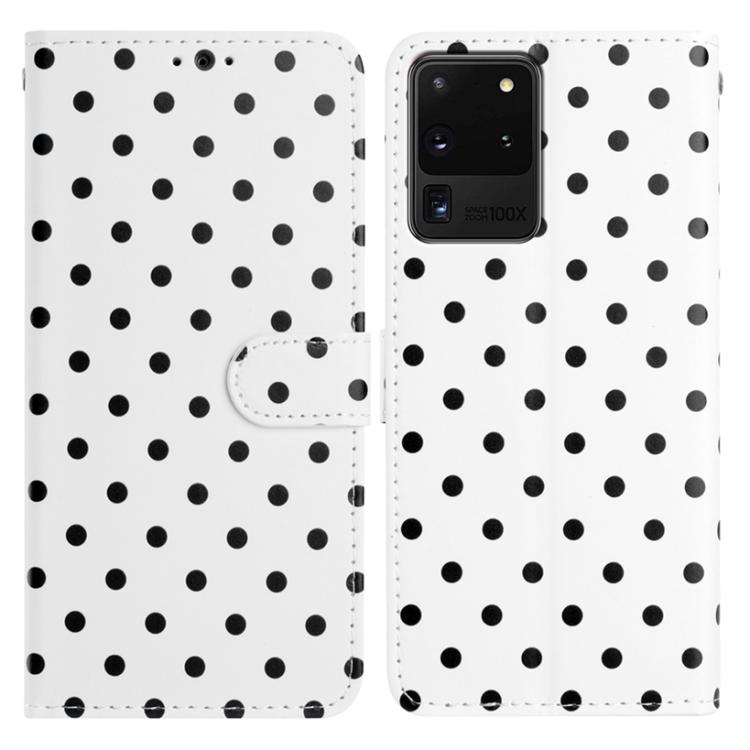 Small Dots Pattern Vegan Leather Phone Case, For Samsung Galaxy S21 FE 5G, For Samsung Galaxy S21 5G, For Samsung Galaxy S21+ 5G, For Samsung Galaxy S21 Ultra 5G, For Samsung Galaxy Note20 Ultra, For Samsung Galaxy Note20, For Samsung Galaxy S20 Ultra ...
