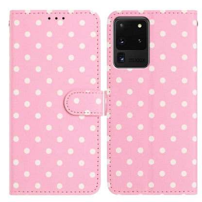 Small Dots Pattern Vegan Leather Phone Case, For Samsung Galaxy S21 FE 5G, For Samsung Galaxy S21 5G, For Samsung Galaxy S21+ 5G, For Samsung Galaxy S21 Ultra 5G, For Samsung Galaxy Note20 Ultra, For Samsung Galaxy Note20, For Samsung Galaxy S20 Ultra ...