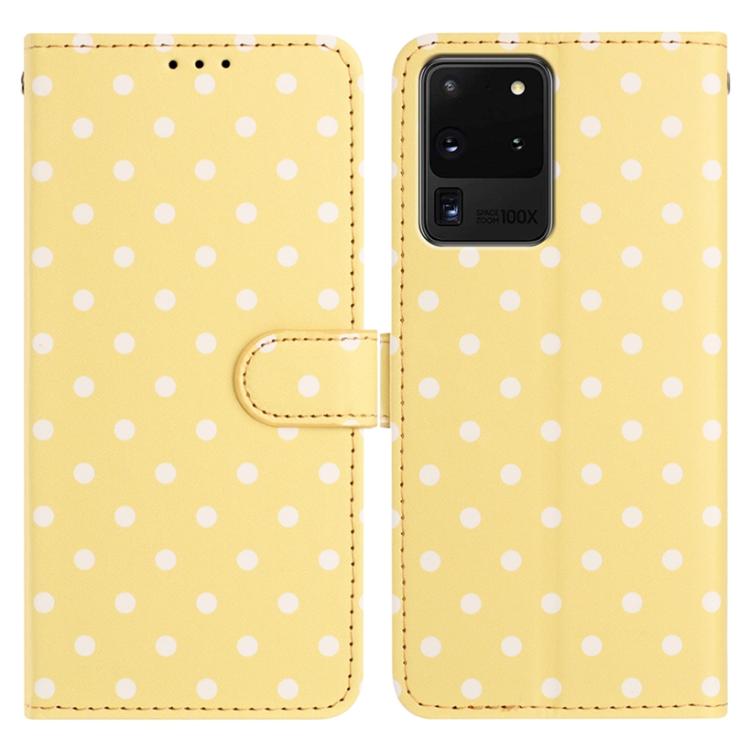 Small Dots Pattern Vegan Leather Phone Case, For Samsung Galaxy S21 FE 5G, For Samsung Galaxy S21 5G, For Samsung Galaxy S21+ 5G, For Samsung Galaxy S21 Ultra 5G, For Samsung Galaxy Note20 Ultra, For Samsung Galaxy Note20, For Samsung Galaxy S20 Ultra ...