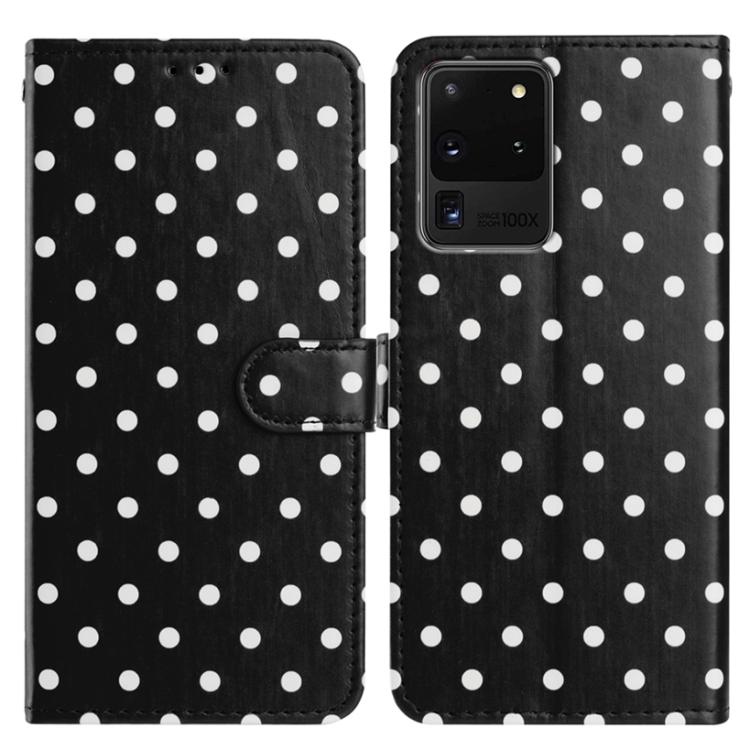 Small Dots Pattern Vegan Leather Phone Case, For Samsung Galaxy S21 FE 5G, For Samsung Galaxy S21 5G, For Samsung Galaxy S21+ 5G, For Samsung Galaxy S21 Ultra 5G, For Samsung Galaxy Note20 Ultra, For Samsung Galaxy Note20, For Samsung Galaxy S20 Ultra ...