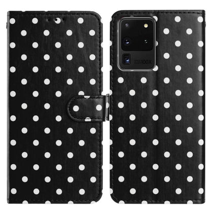 Small Dots Pattern Vegan Leather Phone Case, For Samsung Galaxy S21 FE 5G, For Samsung Galaxy S21 5G, For Samsung Galaxy S21+ 5G, For Samsung Galaxy S21 Ultra 5G, For Samsung Galaxy Note20 Ultra, For Samsung Galaxy Note20, For Samsung Galaxy S20 Ultra ...