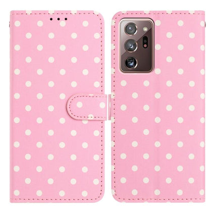 Small Dots Pattern Vegan Leather Phone Case, For Samsung Galaxy S21 FE 5G, For Samsung Galaxy S21 5G, For Samsung Galaxy S21+ 5G, For Samsung Galaxy S21 Ultra 5G, For Samsung Galaxy Note20 Ultra, For Samsung Galaxy Note20, For Samsung Galaxy S20 Ultra ...
