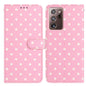 Small Dots Pattern Vegan Leather Phone Case, For Samsung Galaxy S21 FE 5G, For Samsung Galaxy S21 5G, For Samsung Galaxy S21+ 5G, For Samsung Galaxy S21 Ultra 5G, For Samsung Galaxy Note20 Ultra, For Samsung Galaxy Note20, For Samsung Galaxy S20 Ultra ...