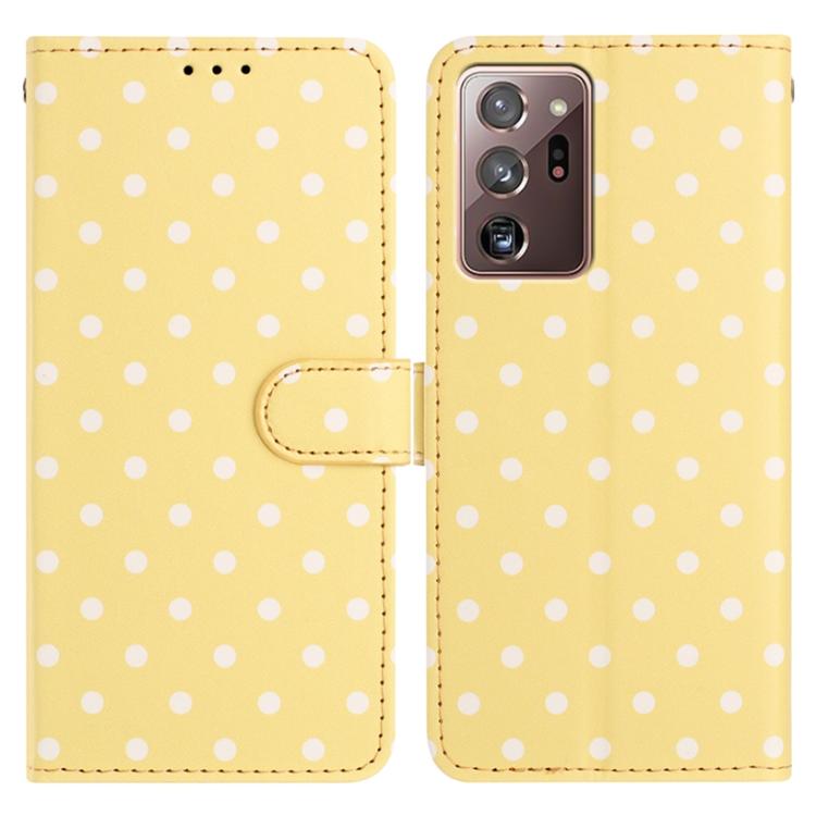 Small Dots Pattern Vegan Leather Phone Case, For Samsung Galaxy S21 FE 5G, For Samsung Galaxy S21 5G, For Samsung Galaxy S21+ 5G, For Samsung Galaxy S21 Ultra 5G, For Samsung Galaxy Note20 Ultra, For Samsung Galaxy Note20, For Samsung Galaxy S20 Ultra ...