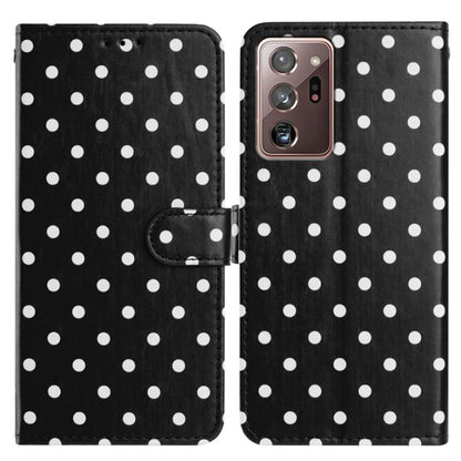 Small Dots Pattern Vegan Leather Phone Case, For Samsung Galaxy S21 FE 5G, For Samsung Galaxy S21 5G, For Samsung Galaxy S21+ 5G, For Samsung Galaxy S21 Ultra 5G, For Samsung Galaxy Note20 Ultra, For Samsung Galaxy Note20, For Samsung Galaxy S20 Ultra ...