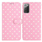 Small Dots Pattern Vegan Leather Phone Case, For Samsung Galaxy S21 FE 5G, For Samsung Galaxy S21 5G, For Samsung Galaxy S21+ 5G, For Samsung Galaxy S21 Ultra 5G, For Samsung Galaxy Note20 Ultra, For Samsung Galaxy Note20, For Samsung Galaxy S20 Ultra ...