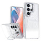 Glitter Gradient Magnetic Lens Frame Holder Phone Case, For Samsung Galaxy S26+ 5G, For Samsung Galaxy S26 Ultra 5G, For Samsung Galaxy S26 5G, For Samsung Galaxy S25 FE 5G, For Samsung Galaxy S25 Edge 5G, For Samsung Galaxy S25 / S24 5G               ...