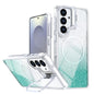 Glitter Gradient Magnetic Lens Frame Holder Phone Case, For Samsung Galaxy S26+ 5G, For Samsung Galaxy S26 Ultra 5G, For Samsung Galaxy S26 5G, For Samsung Galaxy S25 FE 5G, For Samsung Galaxy S25 Edge 5G, For Samsung Galaxy S25 / S24 5G               ...