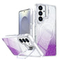 Glitter Gradient Magnetic Lens Frame Holder Phone Case, For Samsung Galaxy S26+ 5G, For Samsung Galaxy S26 Ultra 5G, For Samsung Galaxy S26 5G, For Samsung Galaxy S25 FE 5G, For Samsung Galaxy S25 Edge 5G, For Samsung Galaxy S25 / S24 5G               ...