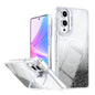 Glitter Gradient Magnetic Lens Frame Holder Phone Case, For Samsung Galaxy S26+ 5G, For Samsung Galaxy S26 Ultra 5G, For Samsung Galaxy S26 5G, For Samsung Galaxy S25 FE 5G, For Samsung Galaxy S25 Edge 5G, For Samsung Galaxy S25 / S24 5G               ...