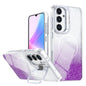 Glitter Gradient Magnetic Lens Frame Holder Phone Case, For Samsung Galaxy S26+ 5G, For Samsung Galaxy S26 Ultra 5G, For Samsung Galaxy S26 5G, For Samsung Galaxy S25 FE 5G, For Samsung Galaxy S25 Edge 5G, For Samsung Galaxy S25 / S24 5G               ...
