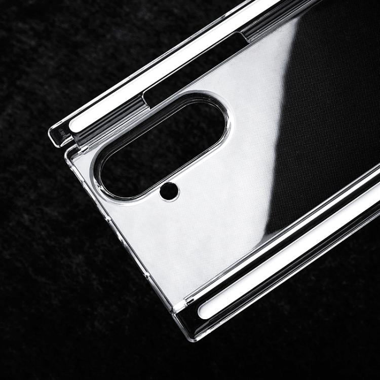 Transparent Dual Axis Dual Magnetic Strip PC Phone Case, For Samsung Galaxy Z TriFold