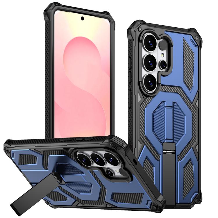 Hidden Metal Holder Magnetic Shockproof Phone Case, For Samsung Galaxy S26+ 5G, For Samsung Galaxy S26 Ultra 5G, For Samsung Galaxy S26 5G, For Samsung Galaxy S25 FE 5G, For Samsung Galaxy S25 5G / S24 5G, For Samsung Galaxy S25+ 5G / S24+ 5G          ...