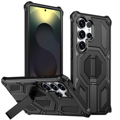 Hidden Metal Holder Magnetic Shockproof Phone Case, For Samsung Galaxy S26+ 5G, For Samsung Galaxy S26 Ultra 5G, For Samsung Galaxy S26 5G, For Samsung Galaxy S25 FE 5G, For Samsung Galaxy S25 5G / S24 5G, For Samsung Galaxy S25+ 5G / S24+ 5G          ...