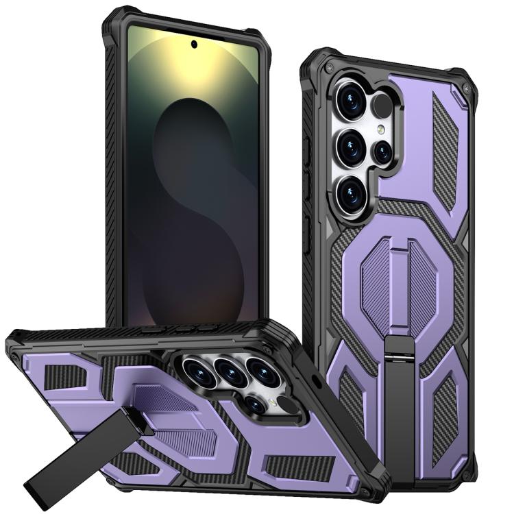Hidden Metal Holder Magnetic Shockproof Phone Case, For Samsung Galaxy S26+ 5G, For Samsung Galaxy S26 Ultra 5G, For Samsung Galaxy S26 5G, For Samsung Galaxy S25 FE 5G, For Samsung Galaxy S25 5G / S24 5G, For Samsung Galaxy S25+ 5G / S24+ 5G          ...