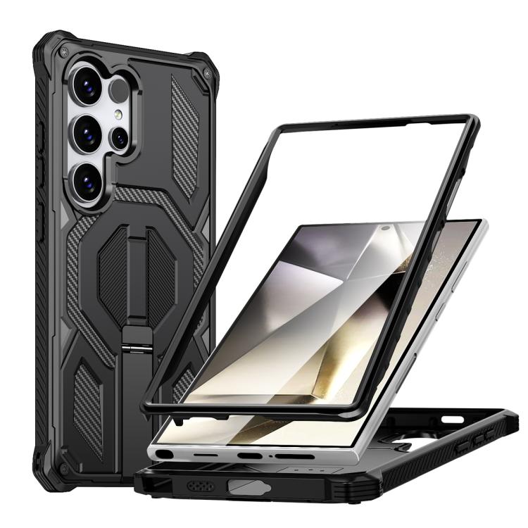 Hidden Metal Holder Magnetic Shockproof Phone Case, For Samsung Galaxy S26+ 5G, For Samsung Galaxy S26 Ultra 5G, For Samsung Galaxy S26 5G, For Samsung Galaxy S25 FE 5G, For Samsung Galaxy S25 5G / S24 5G, For Samsung Galaxy S25+ 5G / S24+ 5G          ...