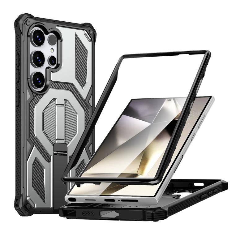 Hidden Metal Holder Magnetic Shockproof Phone Case, For Samsung Galaxy S26+ 5G, For Samsung Galaxy S26 Ultra 5G, For Samsung Galaxy S26 5G, For Samsung Galaxy S25 FE 5G, For Samsung Galaxy S25 5G / S24 5G, For Samsung Galaxy S25+ 5G / S24+ 5G          ...