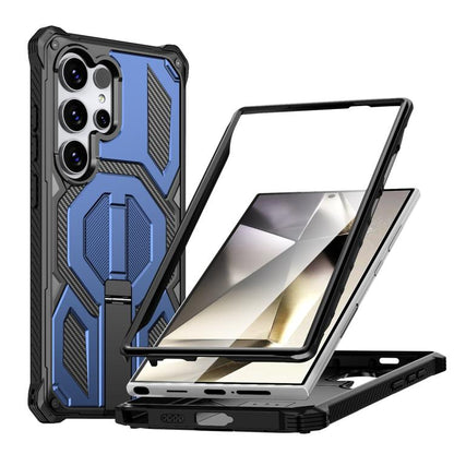 Hidden Metal Holder Magnetic Shockproof Phone Case, For Samsung Galaxy S26+ 5G, For Samsung Galaxy S26 Ultra 5G, For Samsung Galaxy S26 5G, For Samsung Galaxy S25 FE 5G, For Samsung Galaxy S25 5G / S24 5G, For Samsung Galaxy S25+ 5G / S24+ 5G          ...