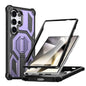 Hidden Metal Holder Magnetic Shockproof Phone Case, For Samsung Galaxy S26+ 5G, For Samsung Galaxy S26 Ultra 5G, For Samsung Galaxy S26 5G, For Samsung Galaxy S25 FE 5G, For Samsung Galaxy S25 5G / S24 5G, For Samsung Galaxy S25+ 5G / S24+ 5G          ...