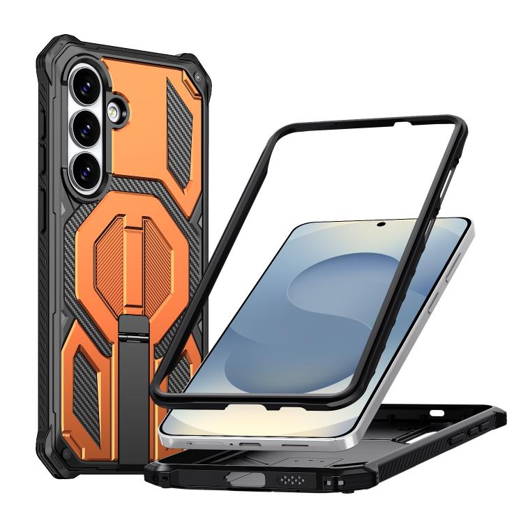 Hidden Metal Holder Magnetic Shockproof Phone Case, For Samsung Galaxy S26+ 5G, For Samsung Galaxy S26 Ultra 5G, For Samsung Galaxy S26 5G, For Samsung Galaxy S25 FE 5G, For Samsung Galaxy S25 5G / S24 5G, For Samsung Galaxy S25+ 5G / S24+ 5G          ...