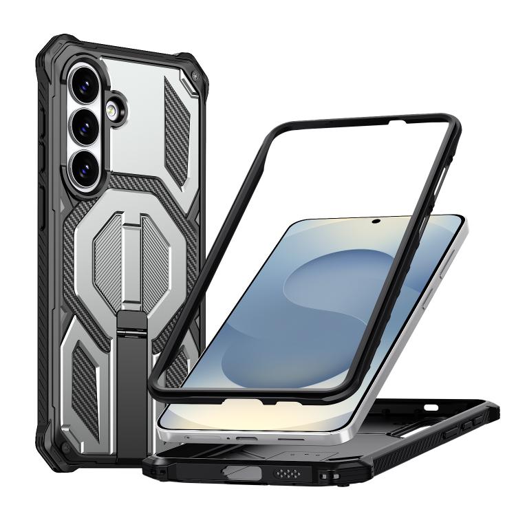 Hidden Metal Holder Magnetic Shockproof Phone Case, For Samsung Galaxy S26+ 5G, For Samsung Galaxy S26 Ultra 5G, For Samsung Galaxy S26 5G, For Samsung Galaxy S25 FE 5G, For Samsung Galaxy S25 5G / S24 5G, For Samsung Galaxy S25+ 5G / S24+ 5G          ...