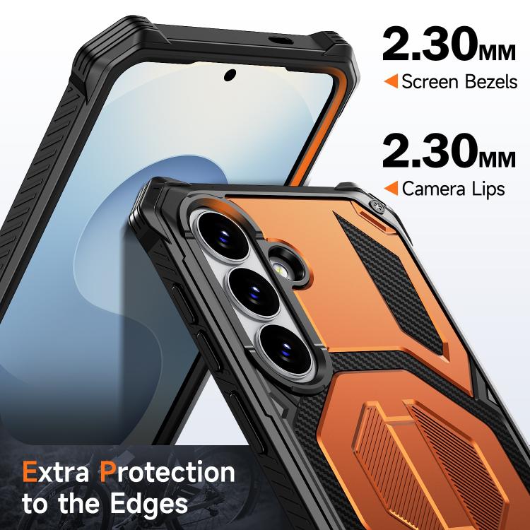 Hidden Metal Holder Magnetic Shockproof Phone Case, For Samsung Galaxy S26+ 5G, For Samsung Galaxy S26 Ultra 5G, For Samsung Galaxy S26 5G, For Samsung Galaxy S25 FE 5G, For Samsung Galaxy S25 5G / S24 5G, For Samsung Galaxy S25+ 5G / S24+ 5G          ...