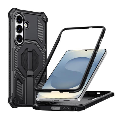 Hidden Metal Holder Magnetic Shockproof Phone Case, For Samsung Galaxy S26+ 5G, For Samsung Galaxy S26 Ultra 5G, For Samsung Galaxy S26 5G, For Samsung Galaxy S25 FE 5G, For Samsung Galaxy S25 5G / S24 5G, For Samsung Galaxy S25+ 5G / S24+ 5G          ...