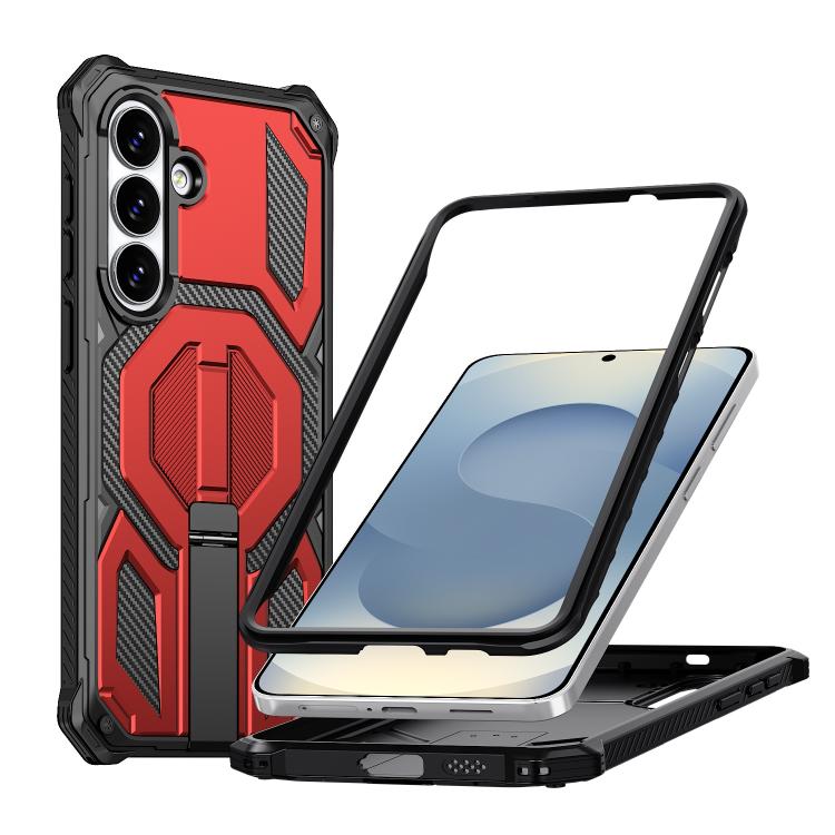 Hidden Metal Holder Magnetic Shockproof Phone Case, For Samsung Galaxy S26+ 5G, For Samsung Galaxy S26 Ultra 5G, For Samsung Galaxy S26 5G, For Samsung Galaxy S25 FE 5G, For Samsung Galaxy S25 5G / S24 5G, For Samsung Galaxy S25+ 5G / S24+ 5G          ...