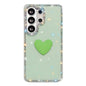 Flash Rhinestone Double-sided IMD Love Heart Phone Case, For Samsung Galaxy S24 5G, For Samsung Galaxy S23 Ultra 5G