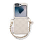 Side Buckle Embossed Rose Phone Case with Bracelet, For Samsung Galaxy Z Flip6 / Flip7 FE, For Samsung Galaxy Z Flip7 5G, For Samsung Galaxy Z Flip5