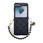 Side Buckle Embossed Rose Phone Case with Bracelet, For Samsung Galaxy Z Flip6 / Flip7 FE, For Samsung Galaxy Z Flip7 5G, For Samsung Galaxy Z Flip5