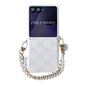 Side Buckle Embossed Rose Phone Case with Bracelet, For Samsung Galaxy Z Flip6 / Flip7 FE, For Samsung Galaxy Z Flip7 5G, For Samsung Galaxy Z Flip5