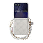 Side Buckle Embossed Rose Phone Case with Bracelet, For Samsung Galaxy Z Flip6 / Flip7 FE, For Samsung Galaxy Z Flip7 5G, For Samsung Galaxy Z Flip5