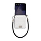 Nameplate Style Glossy Crocodile Pattern Phone Case, For Samsung Galaxy Z Flip6 5G / Flip7 FE, For Samsung Galaxy Z Flip7 5G