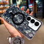 Gold-plated Shell Texture Magnetic Phone Case, For Samsung Galaxy S26+ 5G, For Samsung Galaxy S26 Ultra 5G, For Samsung Galaxy S26 5G, For Samsung Galaxy S25 FE 5G, For Samsung Galaxy S25 / S24 5G, For Samsung Galaxy S25+ / S24+ 5G                     ...
