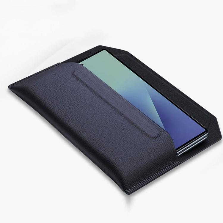 Envelope Design Genuine Leather Phone Case, For Samsung Galaxy Z TriFold
