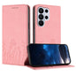 Tulips Butterfly Pattern Magnetic Vegan Leather Phone Case, For Galaxy S26 FE 5G, For Samsung Galaxy S26 Ultra 5G, For Samsung Galaxy S26 5G, For Samsung Galaxy S25 FE 5G