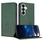 Tulips Butterfly Pattern Magnetic Vegan Leather Phone Case, For Galaxy S26 FE 5G, For Samsung Galaxy S26 Ultra 5G, For Samsung Galaxy S26 5G, For Samsung Galaxy S25 FE 5G