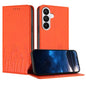 Tulips Butterfly Pattern Magnetic Vegan Leather Phone Case, For Galaxy S26 FE 5G, For Samsung Galaxy S26 Ultra 5G, For Samsung Galaxy S26 5G, For Samsung Galaxy S25 FE 5G